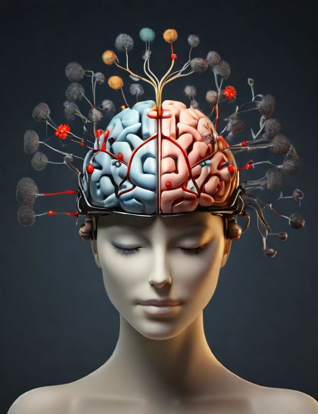 Picture of Woman and her brain